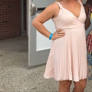 Ballerina pink tank dress, chiffon